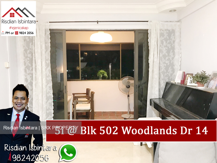 Blk 502 Woodlands Drive 14 (Woodlands), HDB 5 Rooms #212446801
